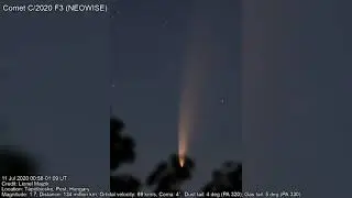 Comet C/2020 F3 (NEOWISE) animation - Jul 11, 2020