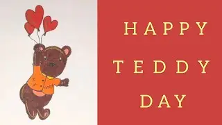 Happy Teddy Day #art #drawing #class_of_arts