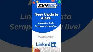 LinkedIn Data Scraper Tool | ScrapeGenius New Update 
