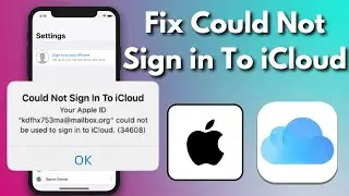 Fix Can't Sign into iCloud on iPhone iOS 16 | Fix Could Not Sign in Error iOS 16