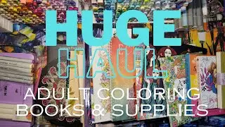 ❤️HUGE❤️Adult Coloring Books & Supplies HAUL | January 2024 #coloring #coloringhaul #coloringbooks
