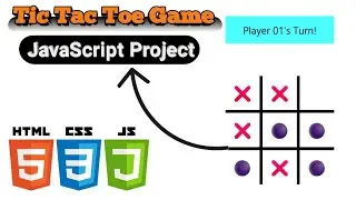 How To Make Tic Tac Toe Game In Javascript | Create Tic-Tac-Toe HTML & CSS
