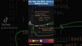 Why Rust's implementation block is better #rust #rustlang #rusttutorial