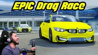 Pullin' up in the CRAZIEST BMW M4 to this CRUISE looool | Assetto Corsa Driving Mod | Drag Races