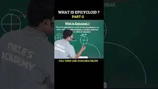 WHAT IS EPICYCLOID (PART 2) IN ENGINEERING DRAWING #shorts  #tiklesacademy  #epicycloid