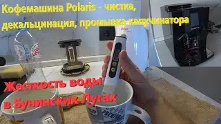 191. Polaris coffee machine - cleaning, maintenance, descaling, and rinsing the cappuccino maker....