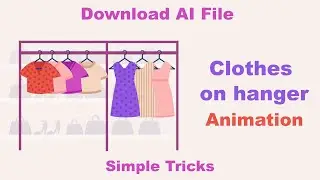 Clothes on hanger Animation - After Effects Tutorial by cycle animation
