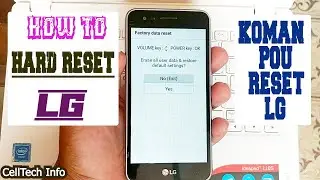 Kòman pou Reset LG || How to Hard reset 