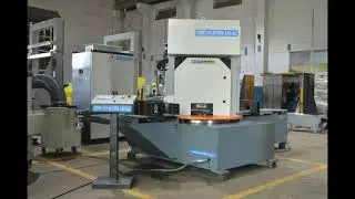 AL Profile Cutting on ITL NC Carbide/Disc Saw Mitre Swivelling - 45° either side Max Prof 300X150 mm