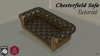 Chesterfield sofa Tutorial (blender and substance painter)