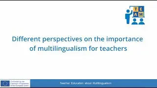 1.1 Different perspectives on the importance of multilingualism for teachers
