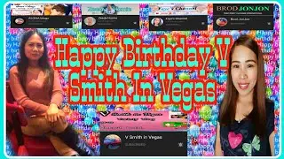 HAPPY BIRTHDAY🎈V SMITH IN VEGAS | Greetings From Alia and Mutaz & 