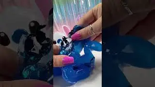 Stitch Slime #asmr #slime #stitch