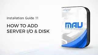 11. MichaelSoft MAU: How To Add Server IO and Disk