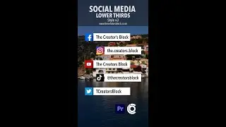 Premiere Pro MOGRT // Social Media Lower Third // Style v3