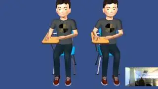 Head Rotation Tracking with Kinect and Unity