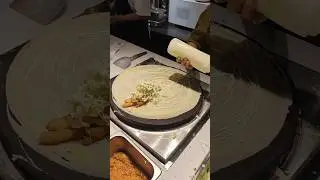 Smooth & Stress Release Video About how to make delicious fried egg pancake? #egg #pancake