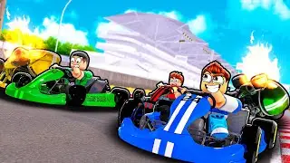 I CHALLENGED MY SUBSCRIBERS ON THE NEW GO KART RACE IN ROBLOX! (CAR DEALERSHIP TYCOON)