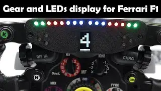 Simple Rev LED and Gear display for Thrustmaster Ferrari F1 wheel
