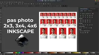 Cara buat pas photo 2x3 3x4 dan 4x6 di Inkscape