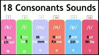 lets learn 18 consonants sounds. (part 2)