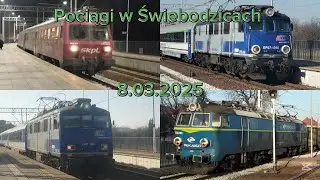 Pociągi w Świebodzicach 8.03.2025