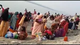 live ganga ghat snan videoooo#