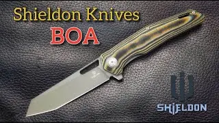 Budget Price Shieldon knives Boa Tanto Flipper Knife from a New Knife Company