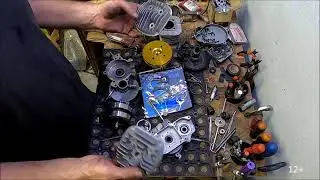 Плановое ТО мотовелосипеда с мотором F-80.
