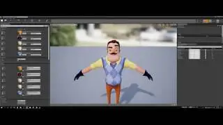 Quick test UE4 Hello Neighbor Character retargeting