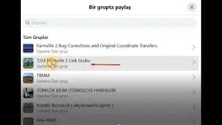 Oyun Linklerini Grupta paylaşamayanlar için çözüm