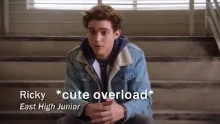 HSMTMTS Ricky Bowen being cute for a little over 20 seconds straight