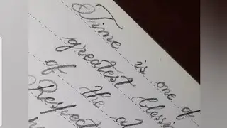 Beautiful cursive handwriting / Handwriting practice easy /Mufti Menk quotes/