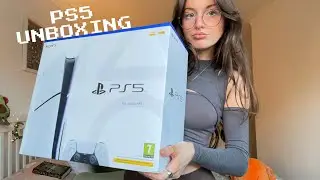 ASMR Unboxing my new PS5🎮 (box tapping, scratching, camera tapping)