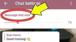 How To Change Telegram Font Size - Increase And Decrease Text | Best Setting