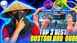 WORLD BEST 3 FINGER CUSTOM HUD+CODE🚀 TOP 3 BEST CUSTOM HUD 👾