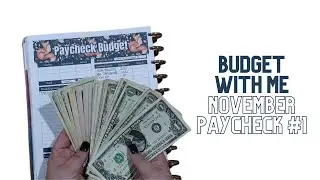 Budget with Me! | November Paycheck 1 | Cash Envelope Stuffing | Savings Challenge Games