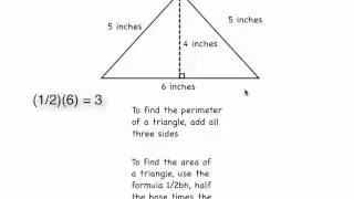 perimeter and area triangles and trapezoids