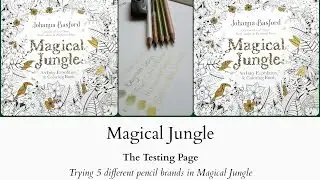 Magical Jungle - The Testing Page - Trying 5 different pencil brands