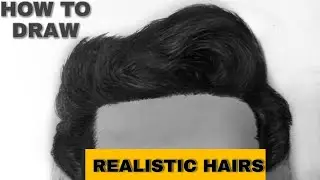 How to draw realistic hairs | Step by step tutorial for beginners|