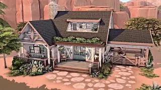 SMALL RANCH HOUSE 🐴 Base Game & Horse Ranch | The Sims 4 Speed Build | No CC