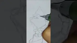 Dibujando a Vic Rattlehead de Megadeth "Rust in peace" Part 1/2 / Shorts