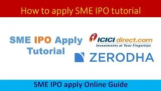How to apply SME IPO - Step by step Guide