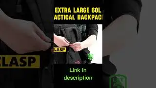 Extra Large 60L Tactical Backpack.  #productivity #backpack #backpackinglife