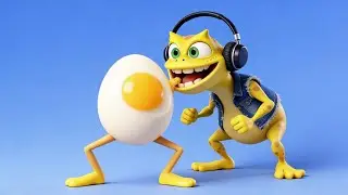 Psycho Frog - Dancing with Eggs (Official AI Music Video) [4K]