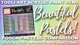 TOOLI-ART PENS - PASTELS | LOOK AT THESE GORGEOUS COLORS! | Are They As Good as Posca Pastel Colors?