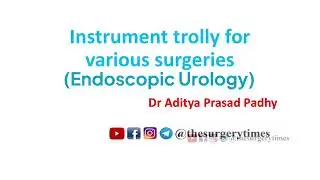 Instrument trolly for various surgeries (Endoscopic Urology) 