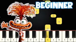 Inside Out 2 - Credits Theme | Beginner Piano Tutorial | Easy Piano