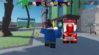 I played ARSENAL again ( roblox )