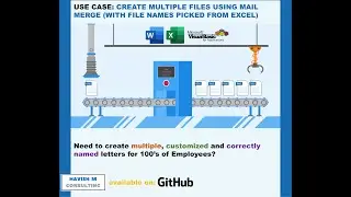 Create multiple documents using Mail Merge (with File Names picked from Excel)